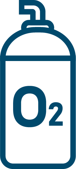 Up to 100% O₂ Delivery